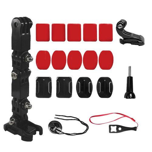 Support De Casque De Base Rglable, Tte De Ceinture D'quitation Pour Gopro Hero 8 7 5 6 Xiaomi Yi 4k Sjcam Dji Osmo, Kit D'accessoires De Camra D'action