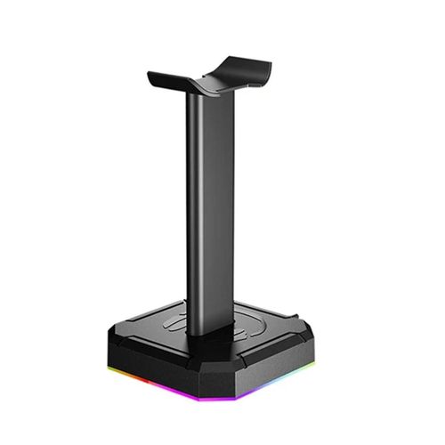Support de casque Rack daffichage RVB Rtro-clairage Tte Mont Support Support Organisateur de bureau Support vertical Cintre, Noir