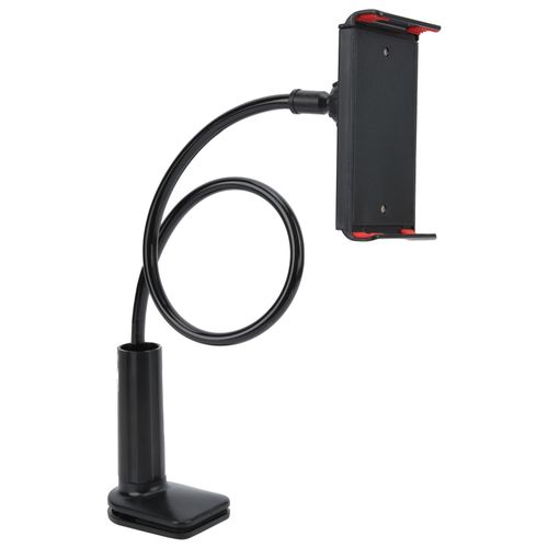 Support De Diffusion En Direct Reglable A Col De Cygne Avec Clip Pour Casque De Guitare Et Basse, Noir