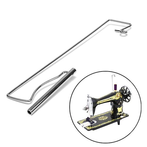 Support De Fil Pour Machines  Coudre Anciennes, Mtal Argent, Accessoires Portables, Pices De Cadre En Fil Durable, Pice De Rechange Domestique T1