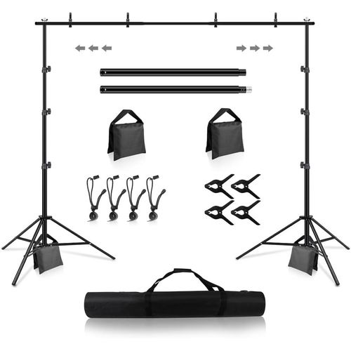 Support De Fond 3 M X 2,6 M Systme De Support De Fond Rglable En Mousseline Pour Studio Photo Vido[YIN4185981]