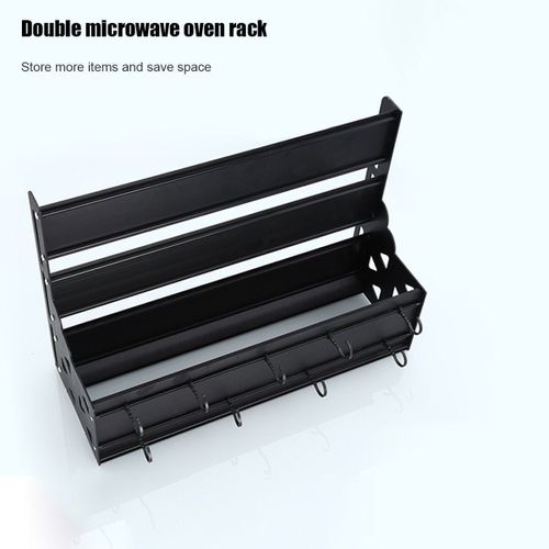 Support de four  micro-ondes support de rangement tagre support de cuisine peu encombrant, double couche