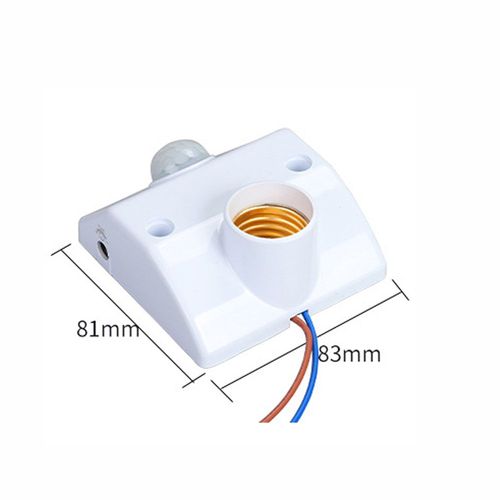 Support De Lampe  Capteur Infrarouge Automatique, Accessoire Pour Ampoule Led E27, Dtecteur De Mouvement Pir, Prise De Lumire Murale, Dtection De Prsence Du Corps Humain