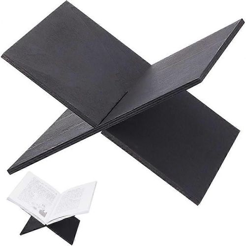 Support De Livre De Table Noir Support De Livre En Forme De X Support De Livre De Bureau Dtachable Serre-Livres En Contreplaqu Porte-Revue Ouvert En Bois Pour Bureau  Domicile Lecture Et