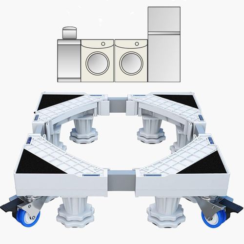 Support De Machine  Laver Rglable Et Mobile, Roue Tlescopique, Frein, Plate-Forme lvatrice Pour quipement Lourd Tel Que Rfrigrateur Et Sche-Linge[MAC1463]