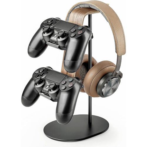 Support De Manette Et De Casque, En Aluminium Et Bois, Pour Ps5, Ps4, Xbox One, Nintendo Switch, Accessoires De Jeu De Bureau Universels