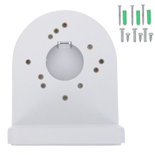 Support de montage pour camra de scurit professionnelle - ABS durable, installation facile, gestion des cbles, 2 supports inclus