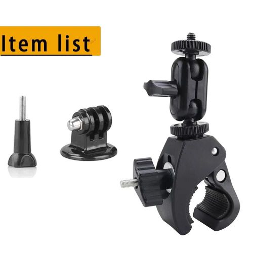 Support de montage pour guidon de vlo et moto Insta360, GoPro, Fore13, 12, 11, 10, YI, 4K, SJ, Capture d'cran, DJI OSMO, Accessoires pour camra d'action-Upgraded