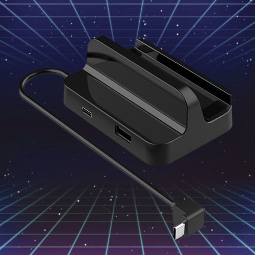 Support De Moyeu En Plastique Pour Console Steam Deck, Station D'accueil, Chargeur Usb 2.0 Type-C, Accessoires De Jeux De Remplacement