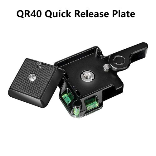 Support de plaque  dgagement rapide pour camra DSLR,rotule monopode,trpied de camscope QR40 #A