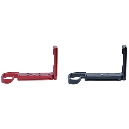 Support De Plaque En L  Dgagement Rapide, 2 Pices, Poigne Pour Canon Eos R5 Eos R6, Arca Swiss Trpied Rotule, Noir Et Rouge