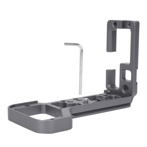 Support de plaque en L a degagement rapide pour prise de vue verticale, poignee pour appareil photo hybride Sony ILCE-7RM4 A7R4 A7RM4, gris ciment