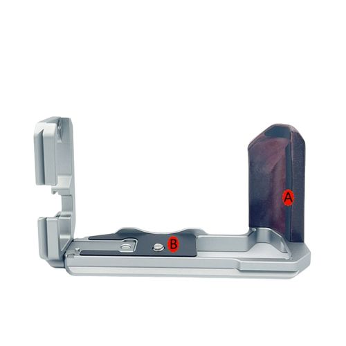 Support de plaque en L  dgagement rapide rglable XT5, poigne pour appareil photo numrique, argent