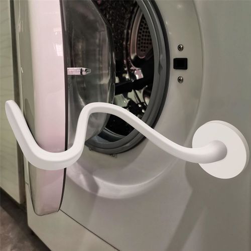 Support de Porte de Lave-Linge  Chargement Frontal, Support de Porte de Machine  Laver Stable et Durable Ouvert, Support de Porte de Lave-Linge Facile  Utiliser Blanc