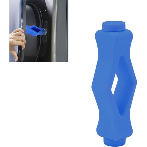 Support De Porte Pour Laveuse Chargement Frontal Support De Porte De Machine Laver Support De Porte Glable Flexible Pour Linge Porte Che-Linge Accessoire De Porte En Forme Bouche(Bleu)