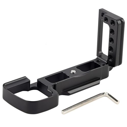 Support de prise de vue vertical en L pour plaque a degagement rapide en aluminium pour appareil photo hybride Sony A6400