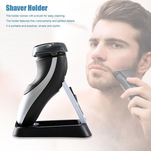 Support de rasoir pliable HONonald, base de rasoir  proximit d'eau, support pour la plupart des rasoirs lectriques noirs T1 avec trou de proximit