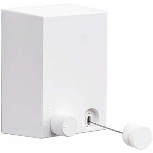 Support de schage de blanchisserie fix au Mur de Corde  Linge rtractable extrieure d'intrieur avec la Corde rglable de Corde en Acier de 4.2M / 13.8ft (Blanc) goodnice