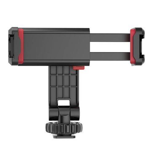 Support De Smartphone A Clip Rotatif A 360 Degres, Support De Trepied Avec Double Tete Et Port Pour Griffe Froide Pour Diffusion En Direct