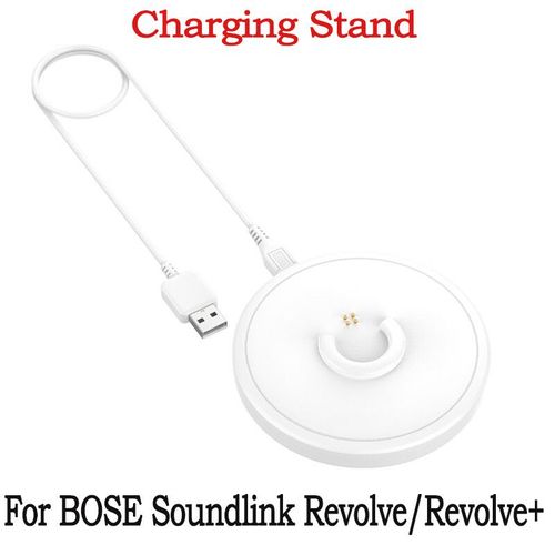 Support de socle de charge USB DC 5V,1,5 A,base de chargeur pour Bose SoundLink REvolve +/REvolve + II pour Bose SoundLink REvolve/REvolve II - Type White Charging Stand