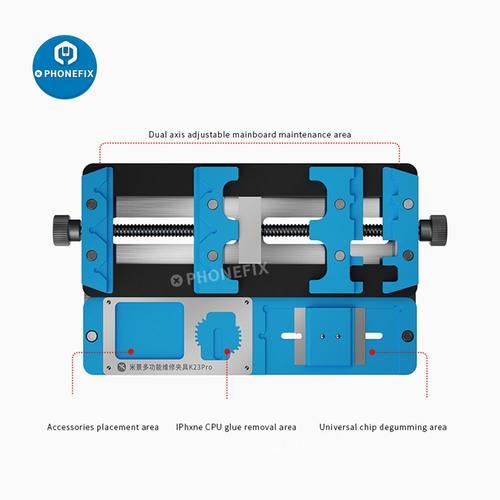 Support De Soudure De Carte Pcb  Double Arbre Pour Tlphone Portable, Rparation De La Carte Mre, Fixation Du Sac De Colle, Enlever La Rparation De Soudure