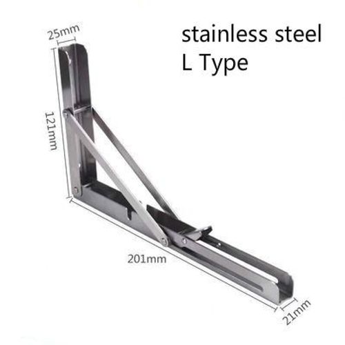 Support De Table Mural En Fer,2 Pices,Triangle Pliant,En Acier Inoxydable - Type D1