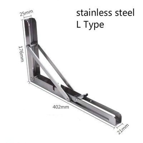 Support De Table Mural En Fer,2 Pices,Triangle Pliant,En Acier Inoxydable - Type D5