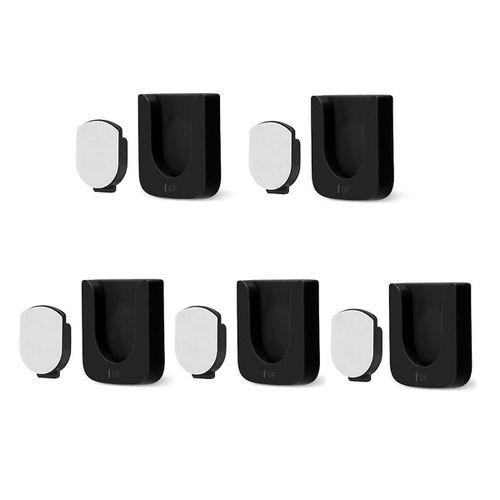 Support de tlcommande magntique mural, 5 Pcs Organisateurs de tlcommande Auto-adhsif TV Tlcommande Rack (Noir)