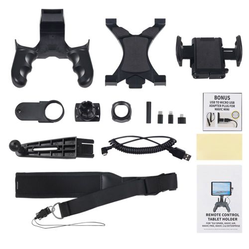 Support De Telecommande Pour Telephone Et Tablette, Clip De Fixation Pour Drone Dji Mavic Mini, Noir