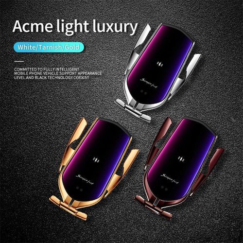 Support De Tlphone De Voiture  Serrage Automatique, Chargeur Sans Fil 10w, Capteur Infrarouge Intelligent, Support De Tlphone Pour Iphone12