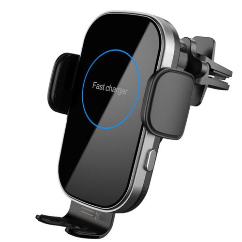 Support De Tlphone De Voiture Avec Chargeur Sans Fil 15w, Fixation Automatique, Induction Infrarouge, Qi, Charge Rapide