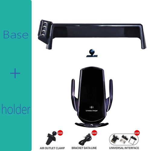 Support De Tlphone De Voiture Pour Peugeot 2008 2020 2021 2022, cran De 7 Pouces, Base Fixe, Support De Chargeur Sans Fil Rapide, Support De Tlphone Portable Pour Voiture-Base Holder 3 Noir