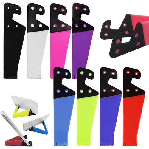 Support de Tlphone en Forme de V,8pcs Support de Tlphone Universel Support en V Pliable Portable Color pour Tlphones,Tablettes,Liseuses-Plastique Durable