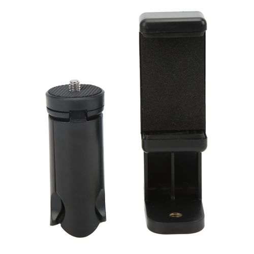 Support De Telephone Portable Avec Trepied Pour Smartphone, Adaptateur De Montage Avec Pince Reglable Et Mini Trepied Pour Diffusion En Direct De Videos Vlog
