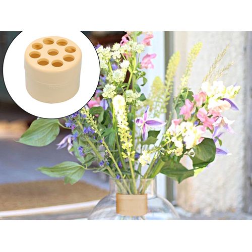 Support De Tige D'ikebana En Spirale Pour Vases Support D'arrangement Floral Diy - Jaune - S