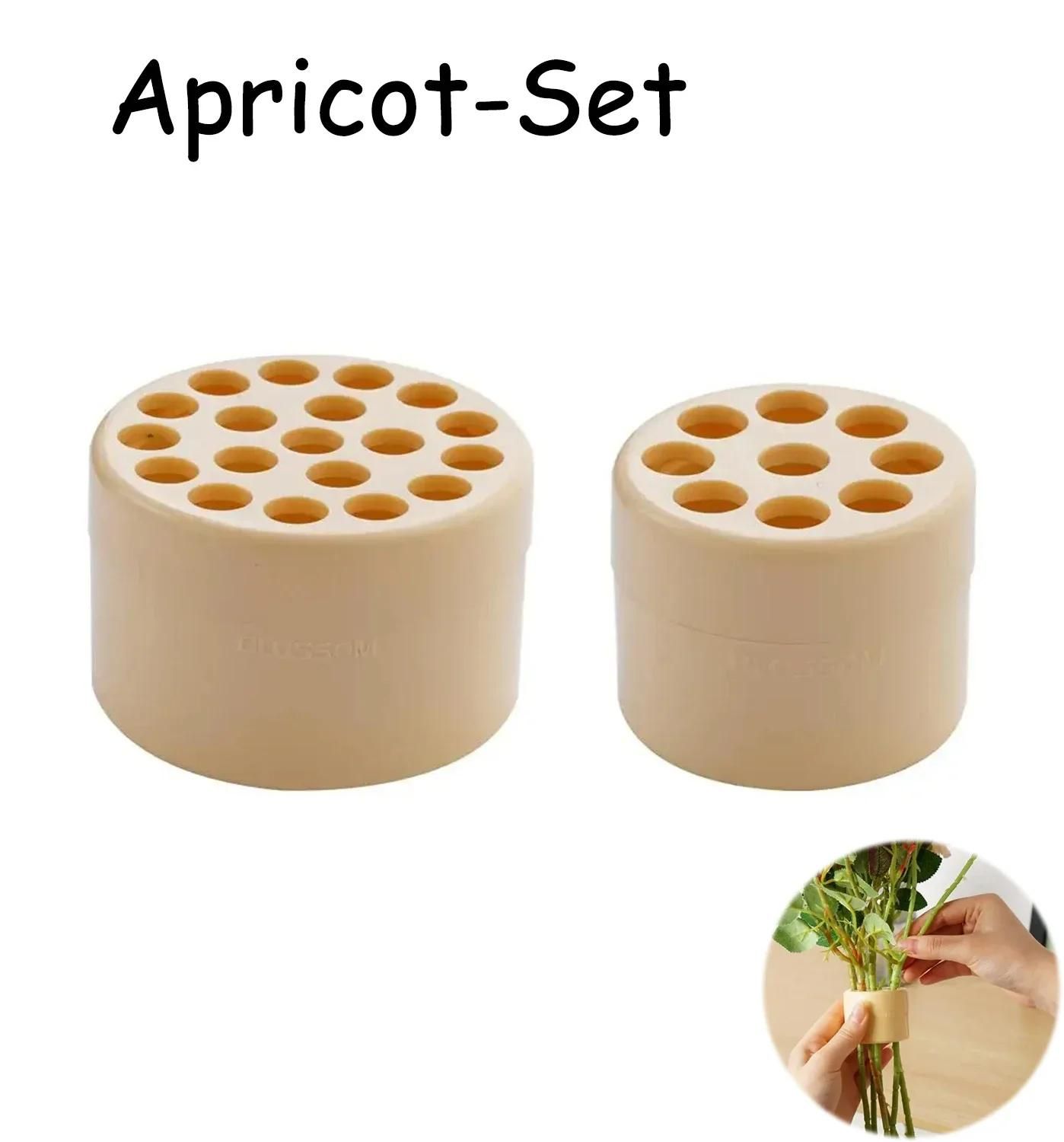 Support De Tige De Fleur En Spirale Ikebana,Transparent,Bricolage,Accessoire D'art Floral,Bague De Support De Vase,Fte De Mariage - Type Apricot-Set-2set