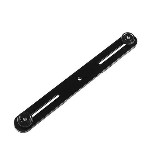 Support de trpied  double support de camra Supports de flash pour appareil photo Barre dextension avec 1/4 