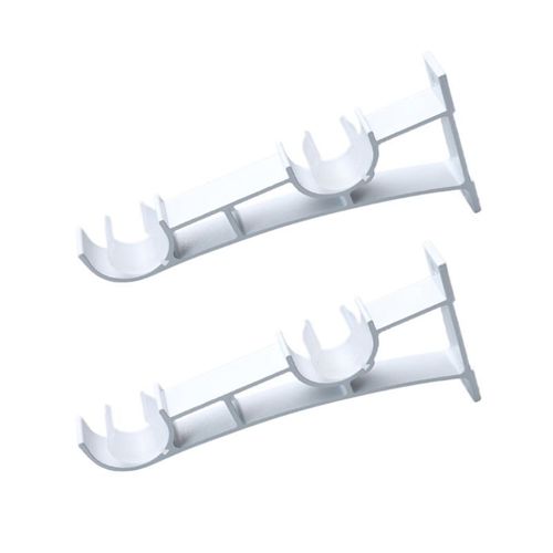 Support De Tringle  Double Rideau, 2 Pices/Ensemble, Support De Quincaillerie De Fentre, Dcoration De Maison 449c