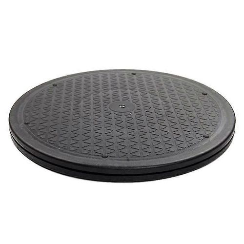 Support en acier pivotant rotatif robuste de 12 pouces pour moniteur TV platine Lazy Susans Black Round Sha