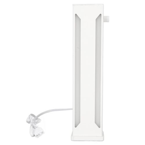 Support GPU ARGB Base Magntique En Alliage Daluminium Coulissant Support GPU Rglable pour Carte Graphique De Bureau Blanc