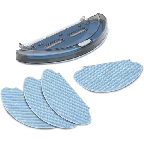 Support Lingettes Microfibre + 4 Lingettes Pour Aspirateurs Robots Smart Force Et Essential Zr690002, Noir[SSE7114204]