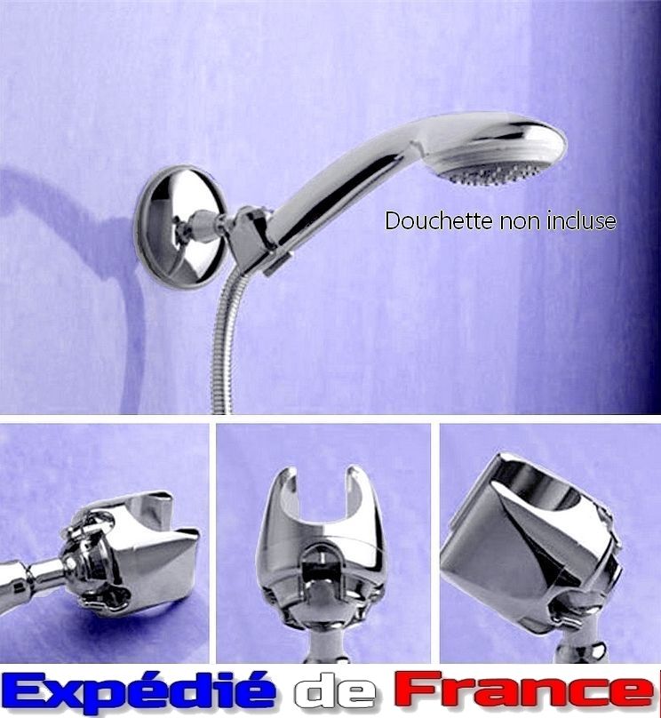 Support Pommeau de Douche Ventouse Support Douche Sans Percage