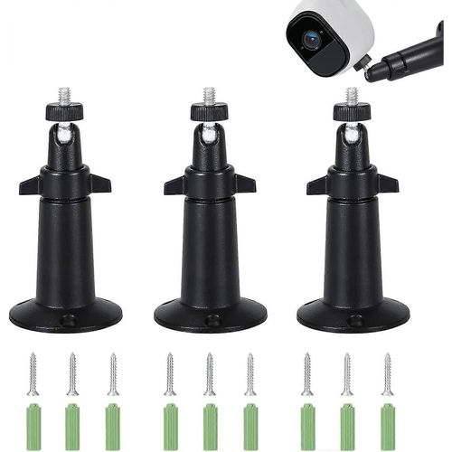 Support Mural Pour Camra De Scurit Support Pour Camra De Scurit Rglable Intrieure/Extrieure Compatible Avec Arlo Blink Cctv 3 Pices