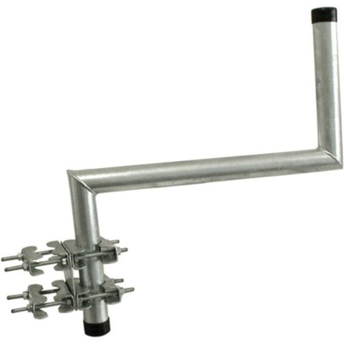 Support mural SAT acier Distance au mur: 50 cm Adapt pour taille de parabole: jusqu' 100 cm en Z, pinces dente