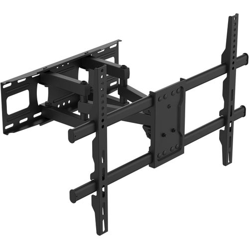Support Mural TV 32-80 Pouces -Fixation Murale TV Peut Contenir Jusqu' 60KG, Accroche Television Mural Orientable ( 60),Incline (+8,-12) et tend, Support Vesa pour TV Plat/Incurv,Noir