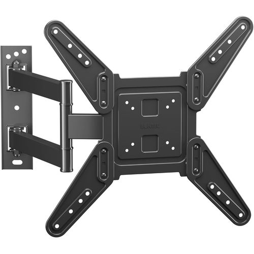 Support Mural Tv Pour Tlviseurs Plats/Incurvs Lcd Led 26-60 Pouces Jusqu' 45 Kg, Pivotant Inclinable Et Rotatif, Max Vesa 400X400Mm, Niveau  Bulle, Attache-Cbles Inclus