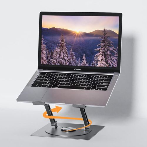 Support Pour Ordinateur Portable,Base Rotative  360,Support Pour Ordinateur Portable Rglable en Hauteur en Aluminium,Support Ergonomique pour Ordinateur Portable (10-17 pouces) MacBook,Lenovo