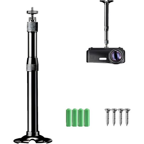 Support Pour Projecteur, Support Mural Universel Pour Projecteur Avec 20-40 Cm, Perche D Extension Jusqu  5 Kg, Support Pour Projecteur, Convient Pour Le Plafond, Noir[X805]