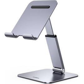 Support Tablette Bureau Hauteur Réglable Porte Tablette Téléphone Pliable  en Aluminium Compatible avec iPad Pro 12,9 iPad Air 2022 iPad Mini, Galaxy  Tab S23, MediaPad