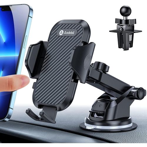Support Telephone Voiture,[3 En 1][Plus Stable],Porte Tlphone Portable Avec Clip Et Ventouse Rotation 360 Opration  Une Main Pour Tous Les Telephone(Iphone 14),Auto,Gps[Car783385]